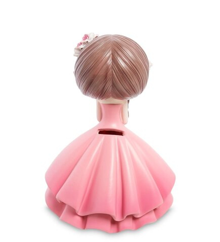 MF- 04 Копилка маленькая «Девочка в розовом платье»