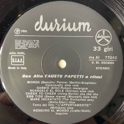 Винтажная виниловая пластинка LP Фаусто Папетти Fausto Papetti 1a Raccolta (Italy 1973)