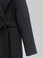 Пальто Podium 2023 на запах с поясом и косыми карманами
