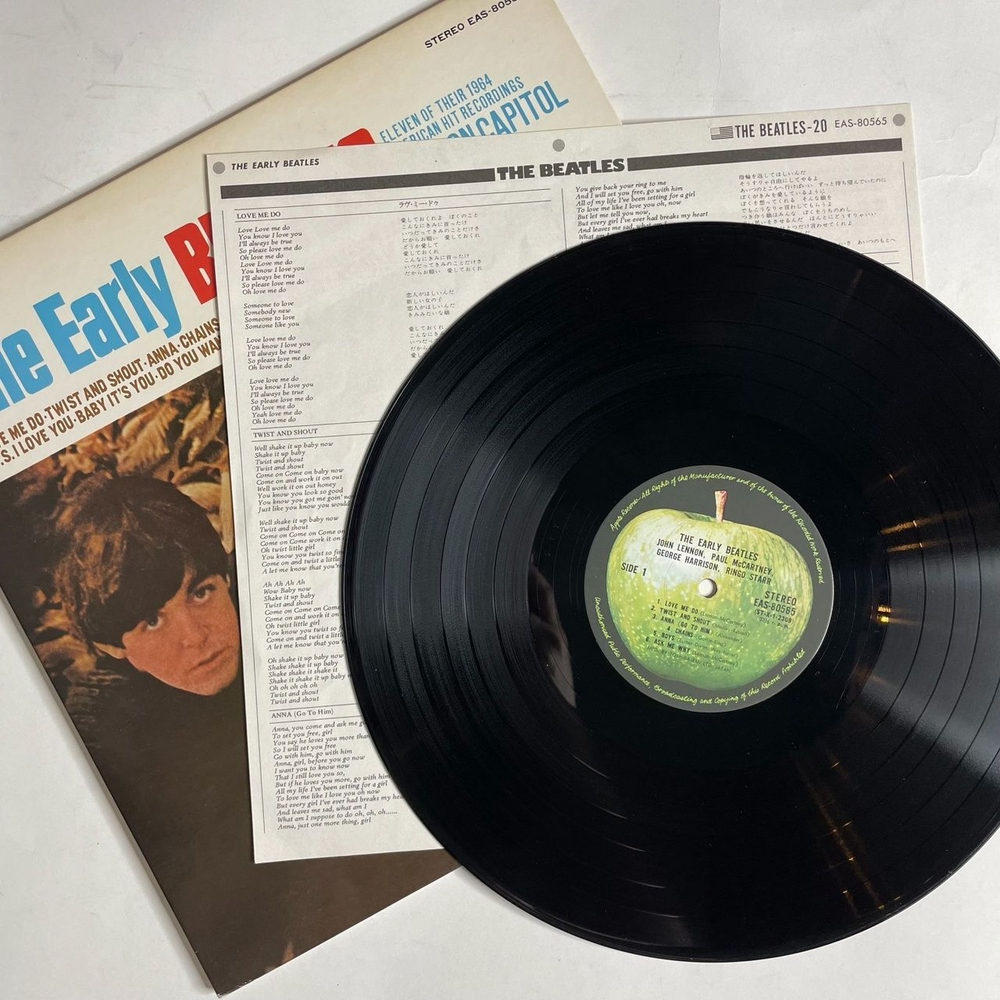 Винтажная виниловая пластинка LP The Early Beatles (Japan 1976) (No Obi)