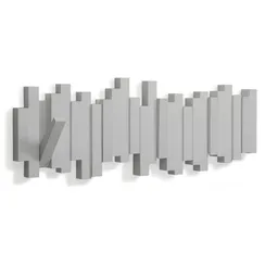 Настенная вешалка Sticks серая