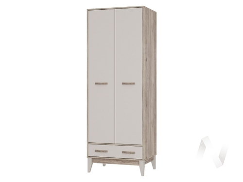 Шкаф 2-х створчатый ШК-04 МС Скандика (дуб смоки/кашемир)