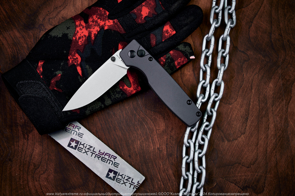 Складной нож Kizer Original сталь 154CM StoneWash рукоять Алюминий