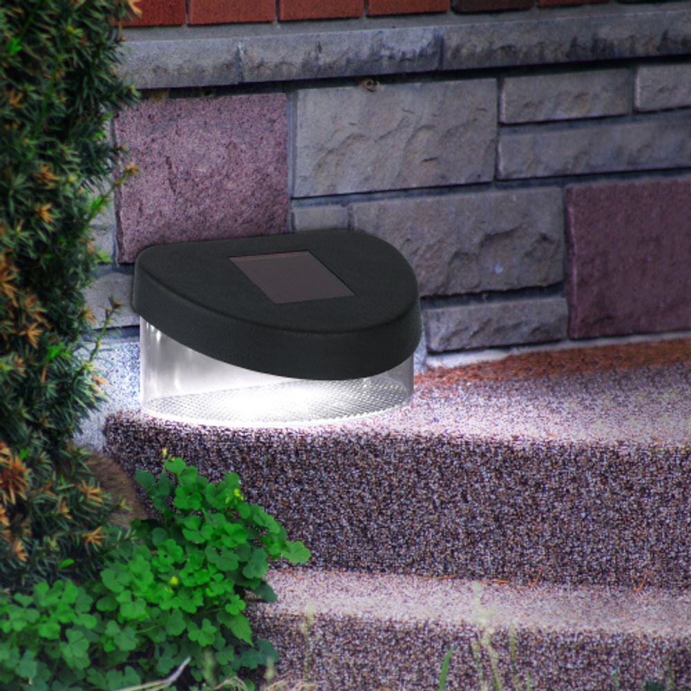 SL-PL8-MNT1 ЭРА Садовый светильник на солнечной батарее, пластик, черный, 5,5 см | Садовые декоративные светильники