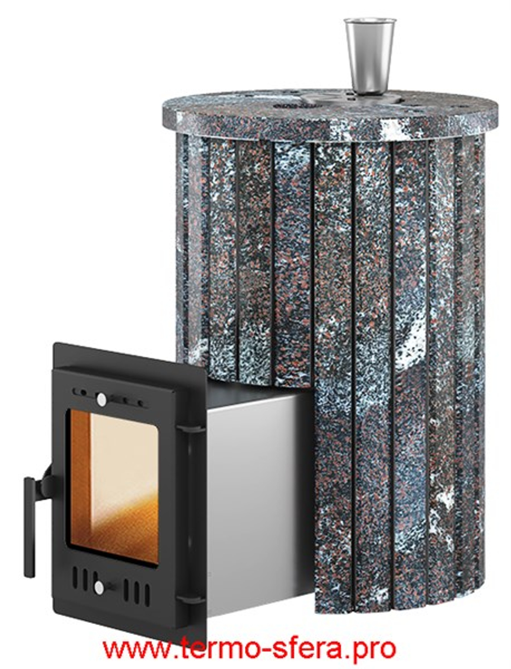 Печь для бани Эверест "Steam Master 18 INOX" Ламель Амфиболит, S-20