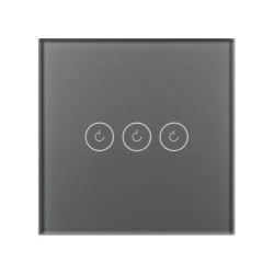 Выключатель сенсорный SWT-OMALI-S03-ZB-GR (250V, 10A, Zigbee) (Arlight, Стекло) 050047