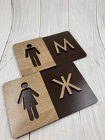 Табличка Туалет объёмная