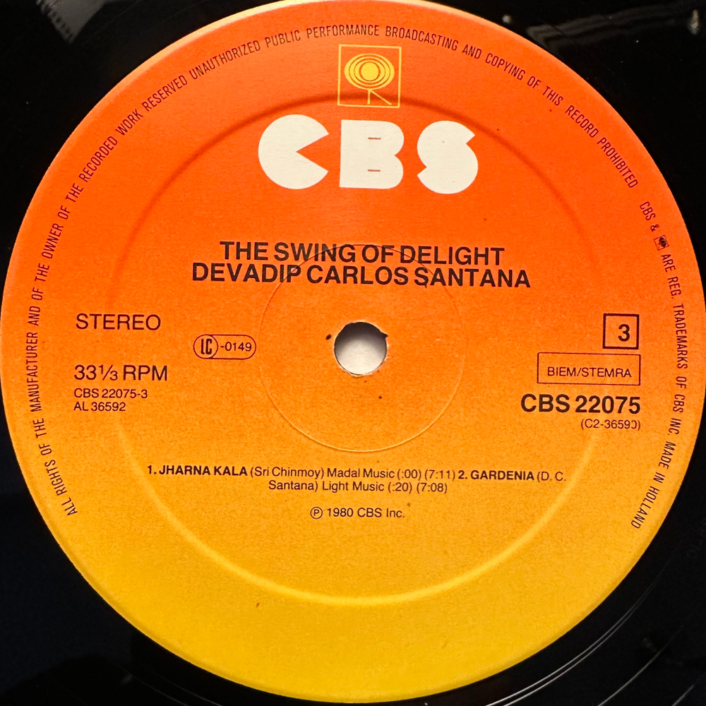 Devadip Carlos Santana ‎– The Swing Of Delight 2LP (Голландия 1980г.)