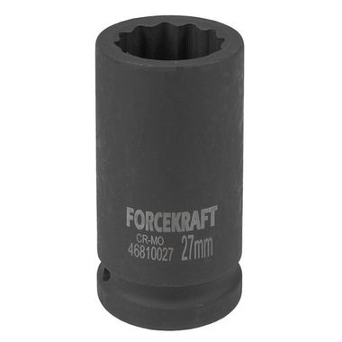 Головка ударная глубокая 3/4'', 27мм (12гр.) FORCEKRAFT FK-46810027