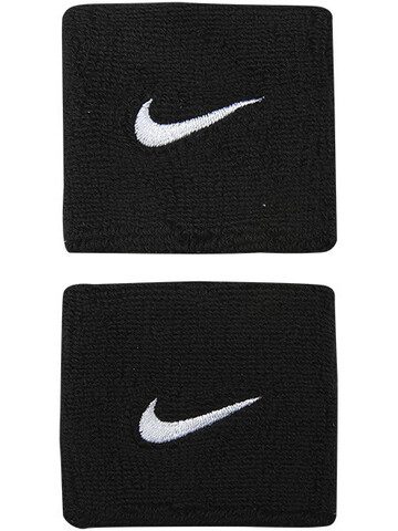Напульсник теннисный Nike Swoosh Wristbands - черный