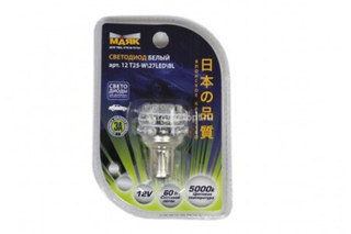 Светодиод 12V T25   27LED WHITE Маяк 1но конт  12T25-W\27LED 360"