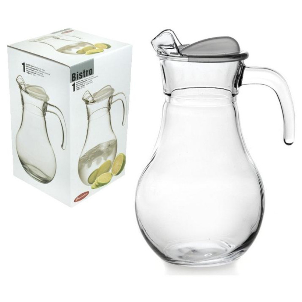 Кувшин с пласт. крышкой BISTRO 1000мл