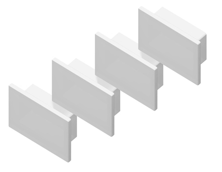 Ambrella Заглушка для накладного алюминиевого профиля GP1750 (комплект 4шт) Alum Profile GP8350