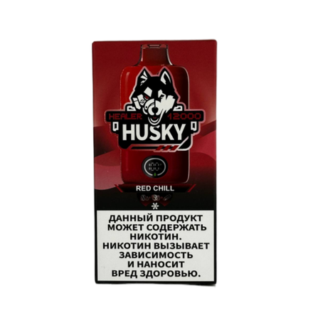 Husky Healer Red chill - арбузная мятная жевательная резинка 12000 затяжек 20мг Hard (2% Hard)