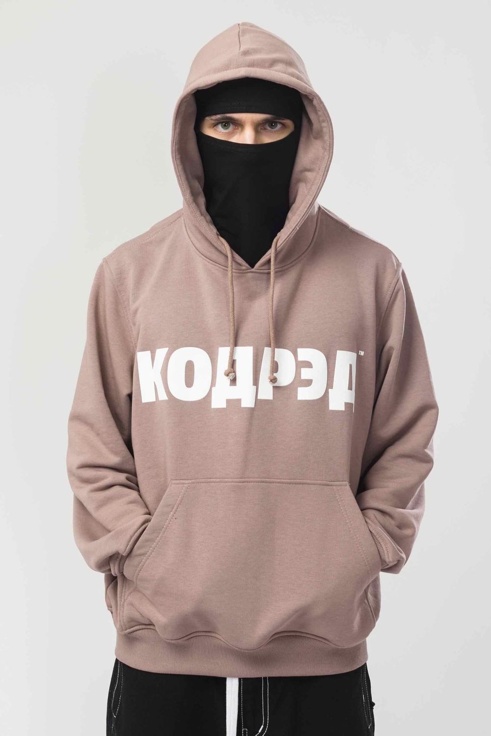 Купить Худи Codered  Base Hoodie Wide Summer Лого ТМ Бежевый Темный/Белый принт КОДРЭД Худи Codered  Base Hoodie Wide Summer Лого ТМ Бежевый Темный/Белый принт КОДРЭД
