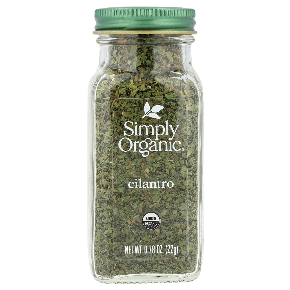 Simply Organic, Кинза, 0.78 унций (22 г)
