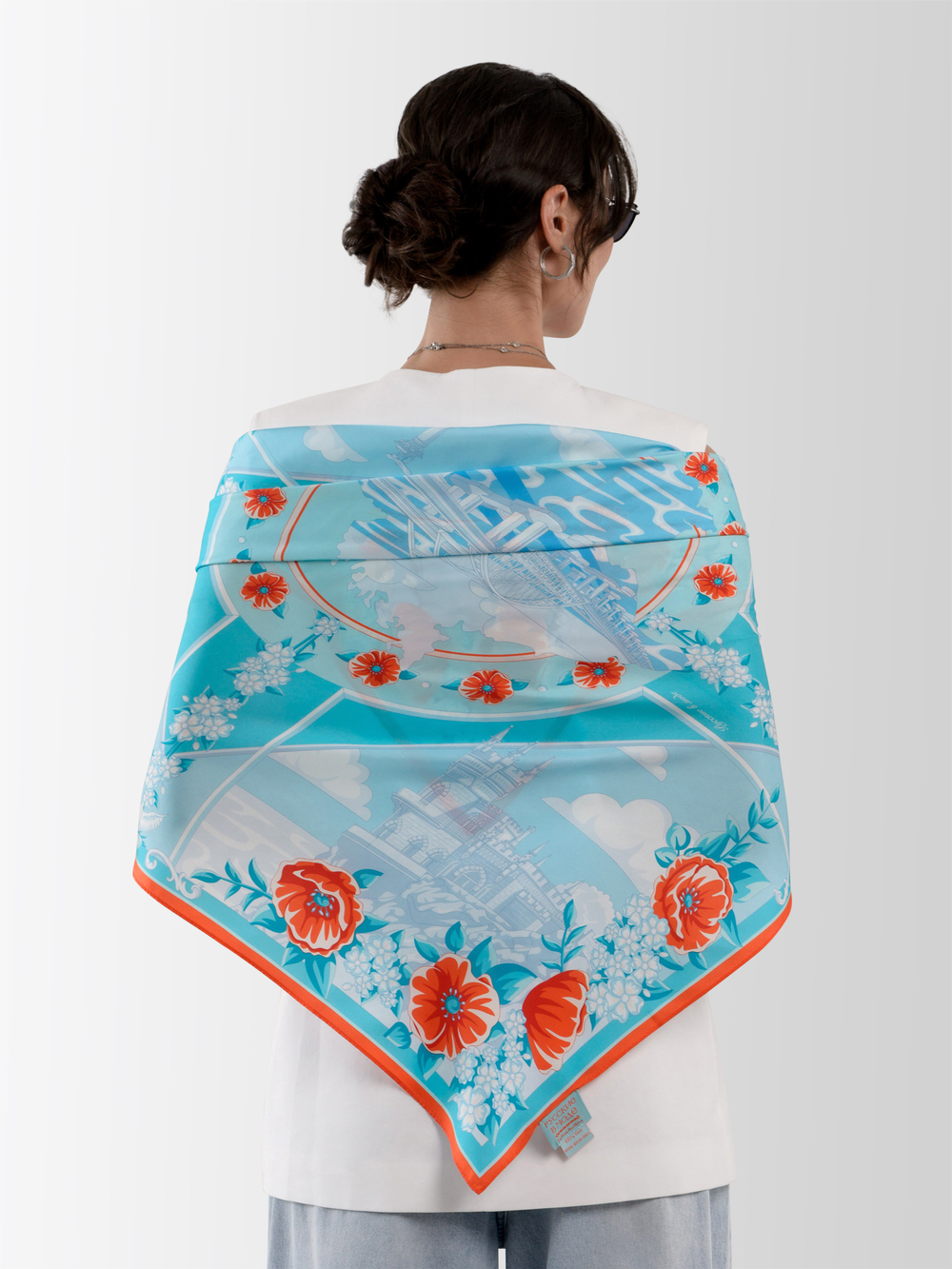 Платок «Крымская весна» 100% шёлк