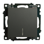 Выключатель 1-клавишный c индикатором (механизм), 250В, 10А, серия Катрин, графит, GLS10-7101-06 49408