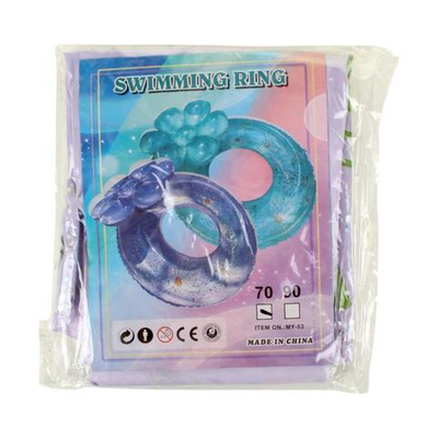 Круг с цветком 70 см с блестками, 4 цвета, цв. фиолетовый, с-30560