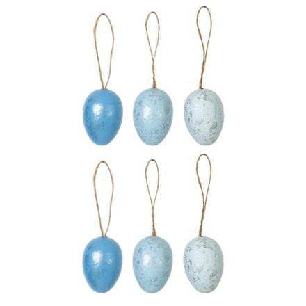 GAEM Набор из 6-ти изделий декоративных подвесных "Яйцо" (4*6,5), L14 W12,5 H4,5 см