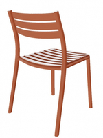 Стул пластиковый Papatya Hisar-S, янтарно-оранжевый