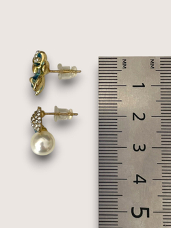 Серьги гвоздики ассиметричные