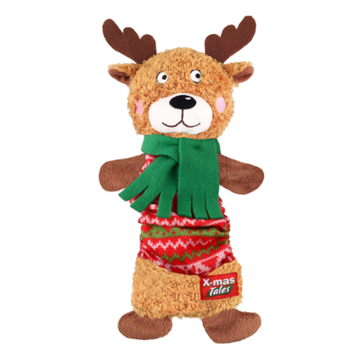 75471 Игрушка для собак Олень с пищалкой 35см, серия X-mas TALES