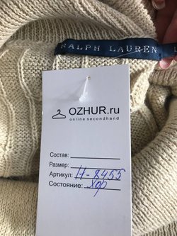 Джемпер Ralph Lauren для уютной осени, маркировка L, визуально на 48 размер
