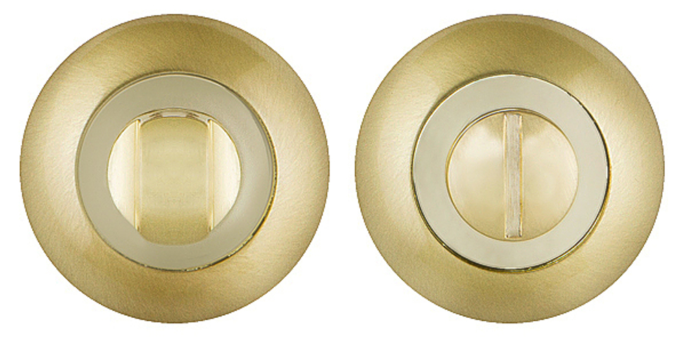 Завертка круг Пунто BK6 TL SG/GP-4, цвет золото матовое/золото к ручкам Ardea TL, CRONA TL SG/GP-4, LOGICA TL SG/GP-4, REX TL SG/GP-4 (гарантия - 6 месяцев)