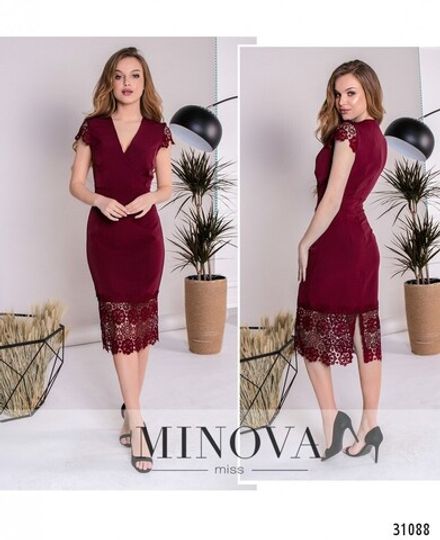 Платье 1082-марсала Minova Фото 1