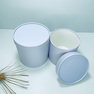 Коробки шляпные с крышкой Набор 2 шт. Бледно-Сиреневая