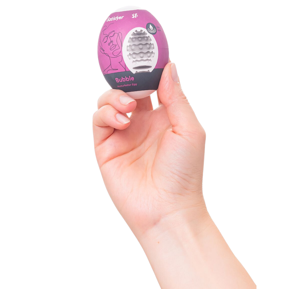 Яйцо мастурбатор Satisfyer Egg Single, рельеф Bubble