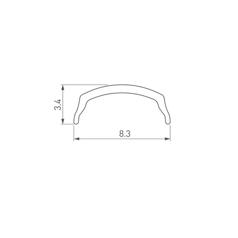 Экран ARH-BENT-W11-2000 Frost (Arlight, Пластик) 023606