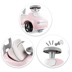 Детская каталка-толокар Smoby Ride-On 720542WEB розовая с клаксоном для малышей от 10 месяцев — фото 3