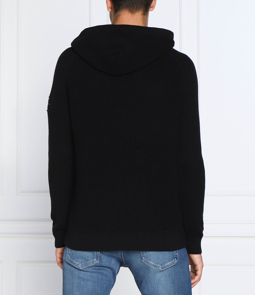 Худи monologo badge CALVIN KLEIN JEANS - черный(J30J321693)