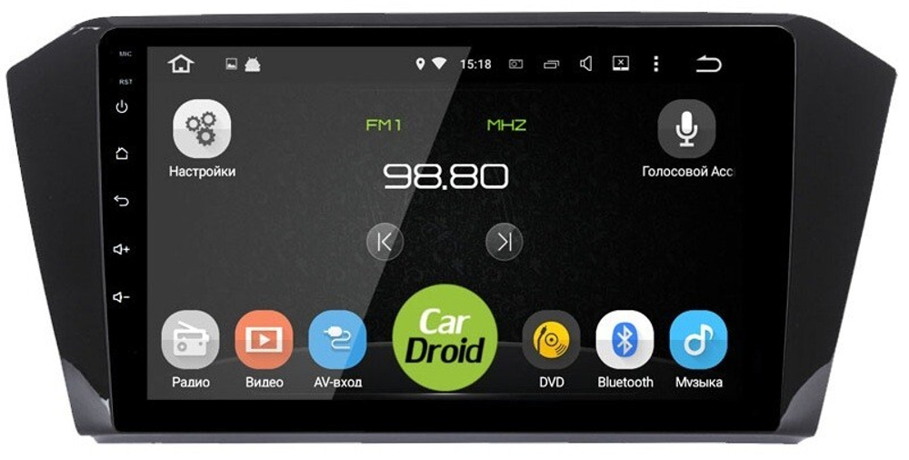 Магнитола для Volkswagen Passat 2015+ (без штатного усилителя) - Roximo RM-3713 Android 12, 8-ядер, 4/64Гб, SIM-слот