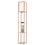 8091/1F COMFI LN26 459 дерево/белый, дерево/текстиль Торшер Е27 1*60W 220V PRACTIC