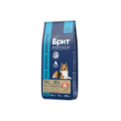 Корм для собак сухой BRIT PREMIUM с индейкой и телятиной для собак "Dog Adult Medium",15 кг