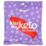 Kiss My Keto, Жевательные конфеты Fish Friends, ягодные, 6 пакетиков по 50 г (1,76 унции)