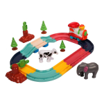 Железная дорога на бат. со светом, звуком и дымом, коробка 1388-02