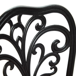 Комплект Secret De Maison Romance (стол +2 стула) алюминиевый сплав, D60/H67, 53х41х89см, черный