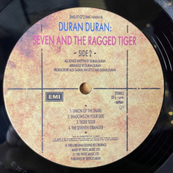 Винтажная виниловая пластинка LP Duran Duran Seven And The Ragged Tiger (Japan 1983) (Obi) Union Of The Snake