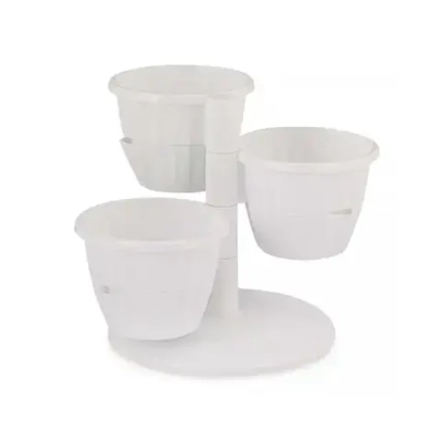 Горшок цв. Каскад 0,7л (белый) (комплект 12 шт)