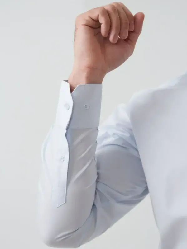 Рубашка приталенная SLIM FIT с длинным рукавом, светло-голубая