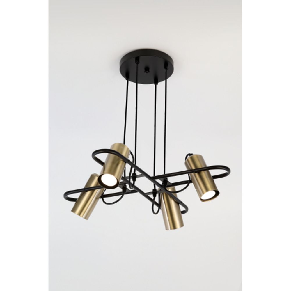 Светильник подвесной (подвес) Rivoli Elfriede 3101-304 4 * GU10 25 Вт модерн потолочный