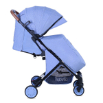 Детская прогулочная коляска Nuovita Giro Lux Denim, Nero / Джинсовый, Черный