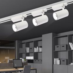 Трековый светильник трехфазный ЭРА SТR-30-36-30K-W40 узкий луч 3000K белый