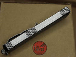 Нож Microtech Ultratech Standard S/E A+++ - серая рукоять, клинок апокалиптик