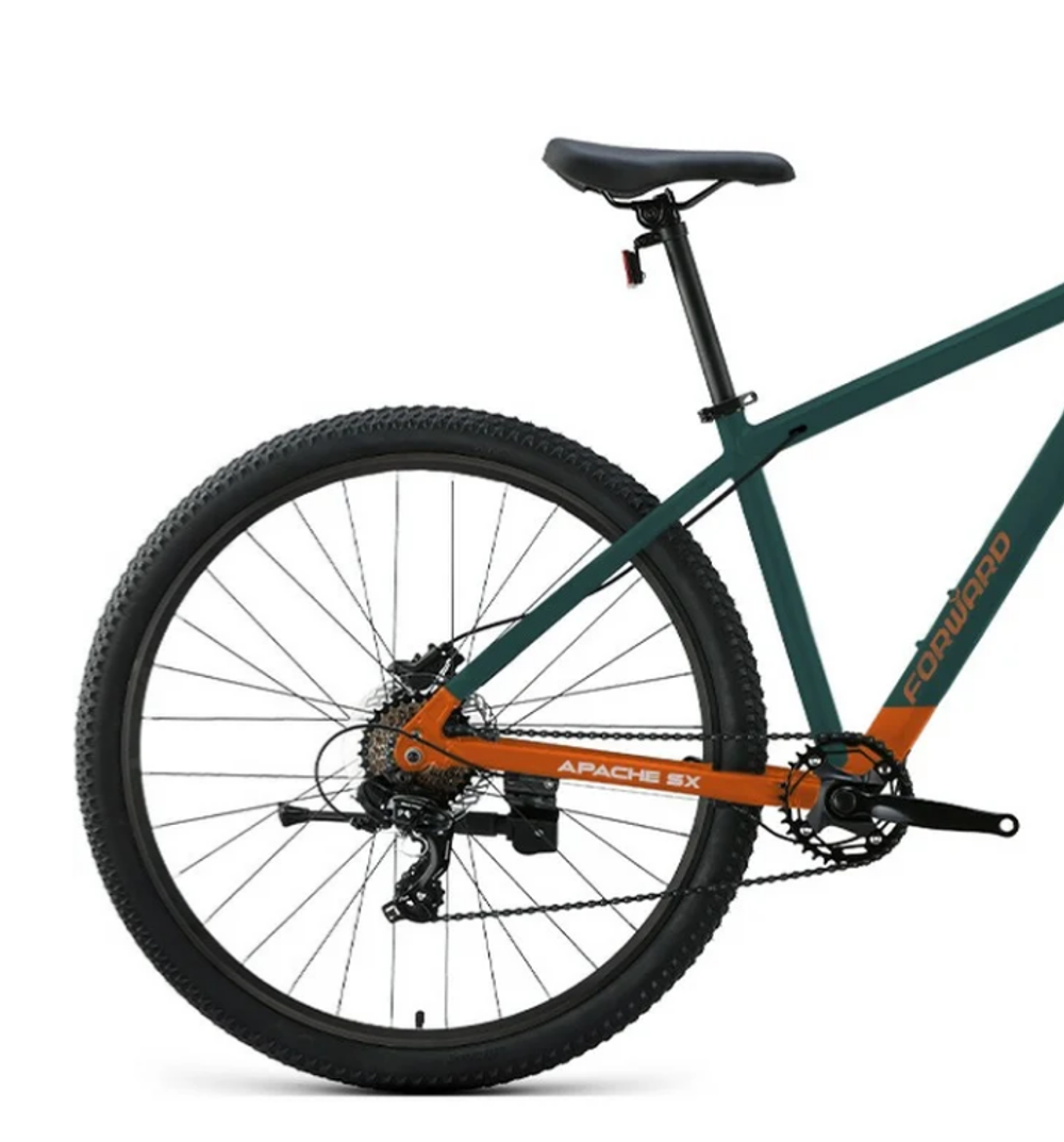 Велосипед 27,5" FORWARD APACHE SX, рама 17" тёмно бирюзовый/оранжевый 2026