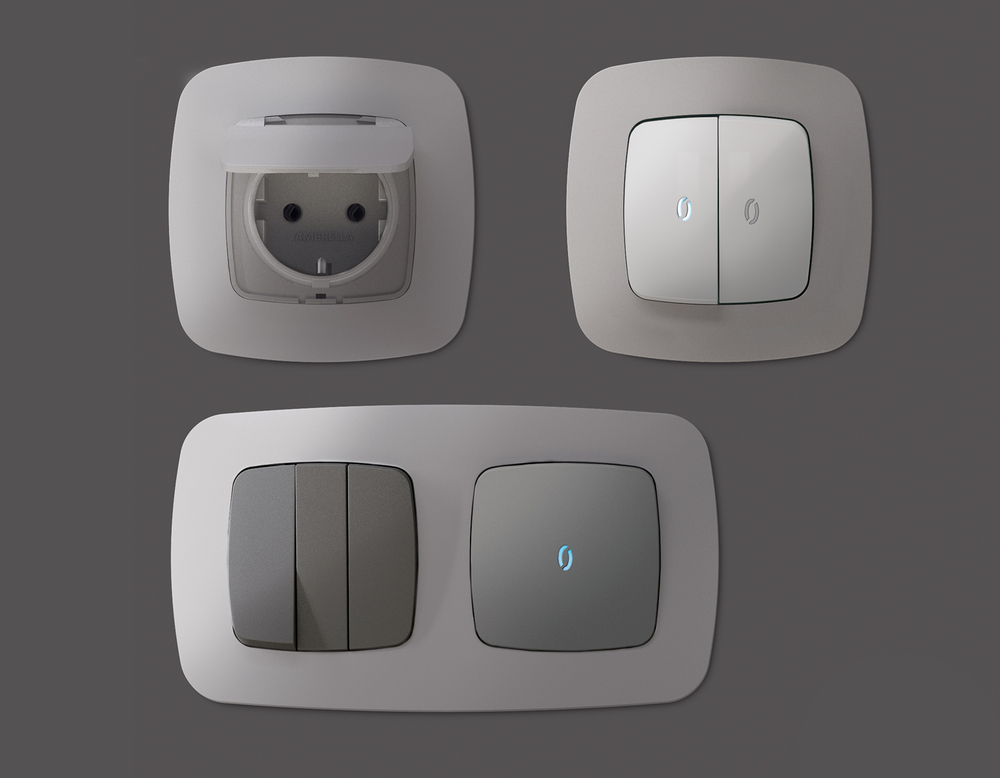 OF140505 Рамка OMEGA Ecta (Сталь матовый) 5-ая